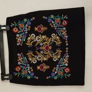 Shein embroidered skirt